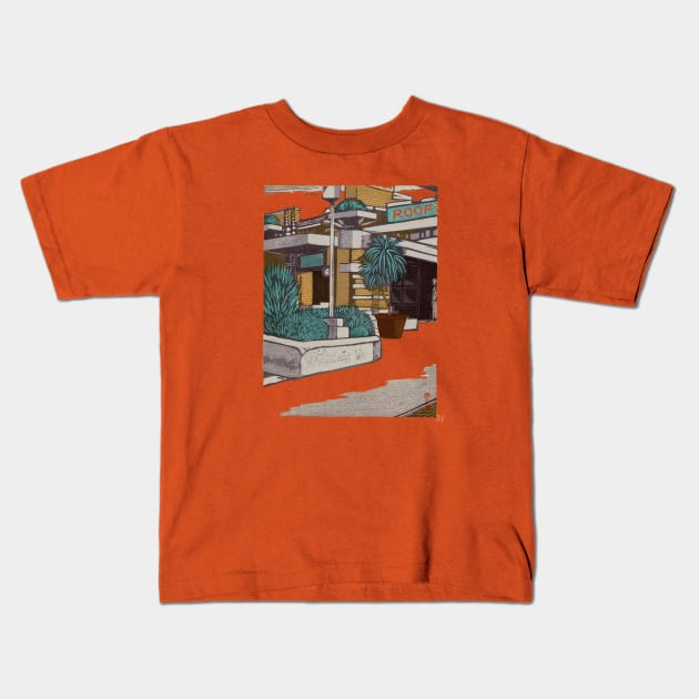 The Imperial Hotel 1930 by Henmi Takashi Tokyo, Japan Kids T-Shirt by Drafted Offroad